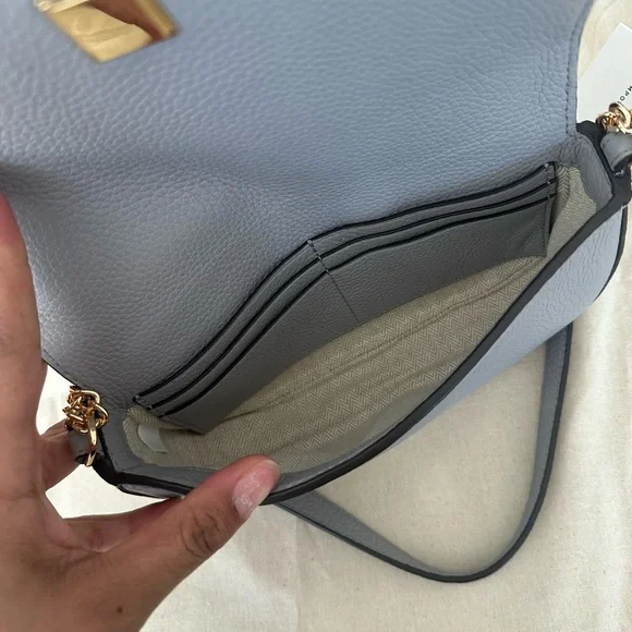 New Tory Burch CHELSEA PEBBLED CROSSBODY BAG - Picture 6 of 8